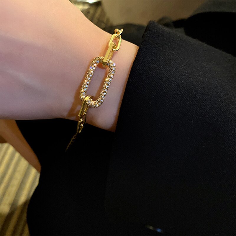 Chain 18k Gold Plated with Moissanites Diamonds | Mix Mix Style [Hot Seller]-Mix MIx Style