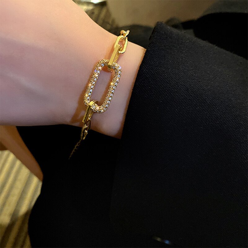 Chain 18k Gold Plated with Moissanites Diamonds | Mix Mix Style [Hot Seller]-Mix MIx Style