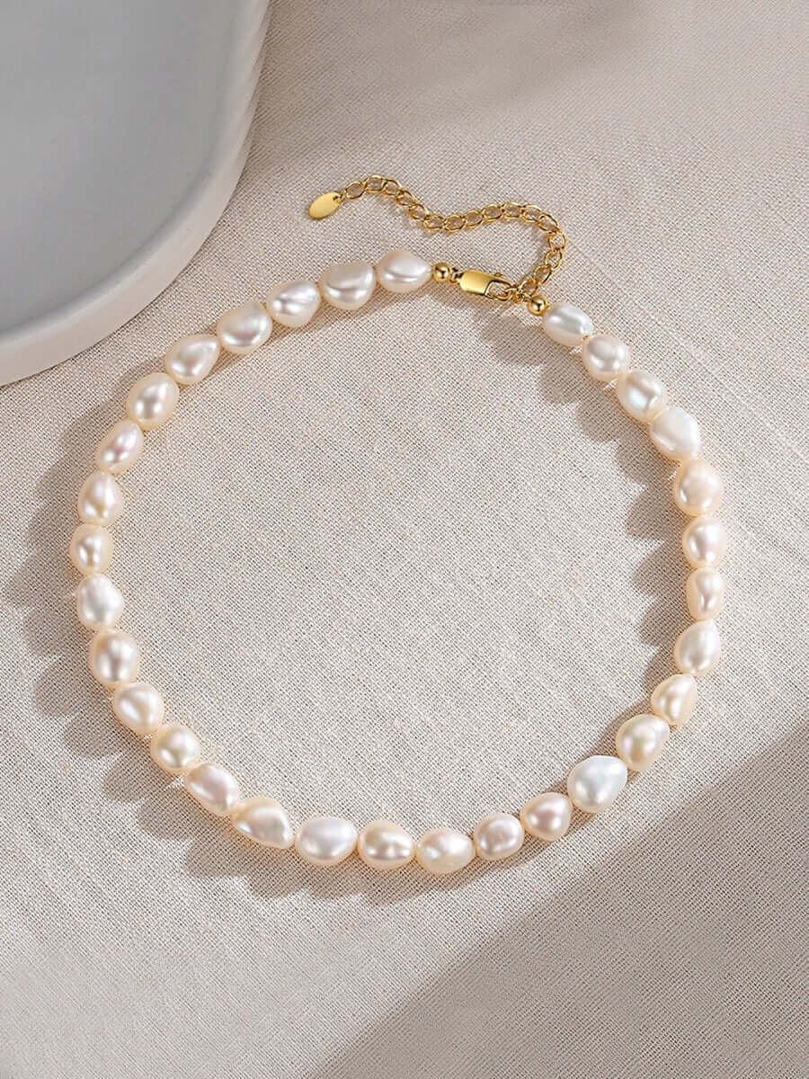Elegant Akoya Pearls 18k Gold Plated Necklace | Mix Mix Style [Hot Seller]-Mix MIx Style