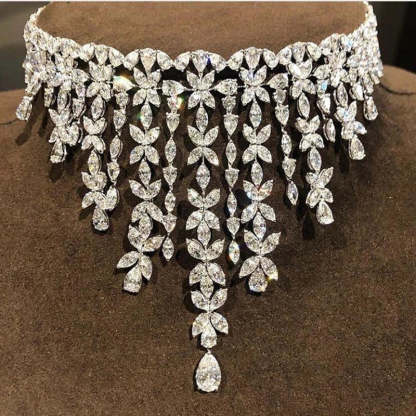 jankelly luxury 2pcs Bridal Zirconia Jewelry Sets For Women Party, Luxury Dubai Nigeria CZ Crystal Wedding Jewelry Sets-Mix MIx Style